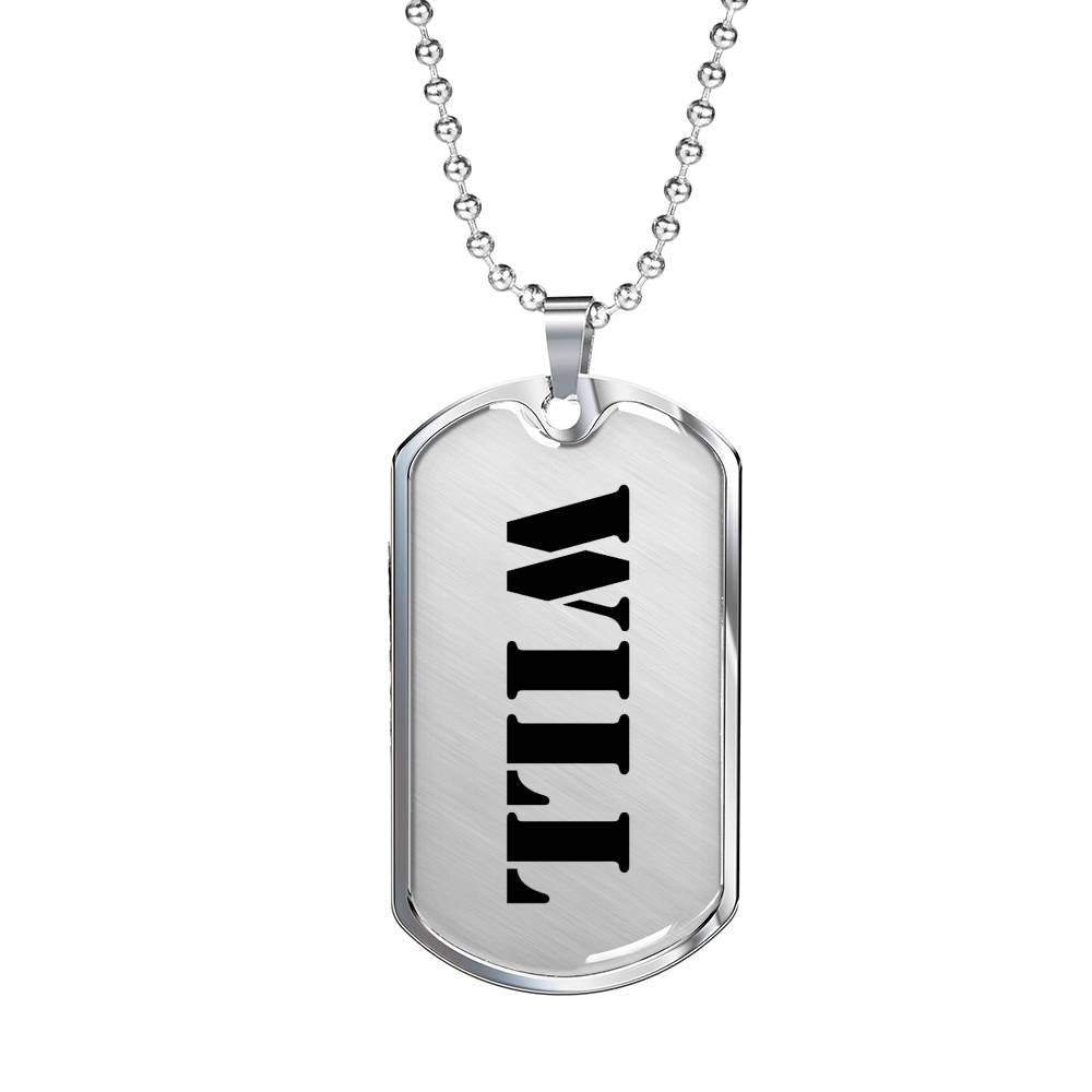 Will - Luxury Dog Tag Necklace