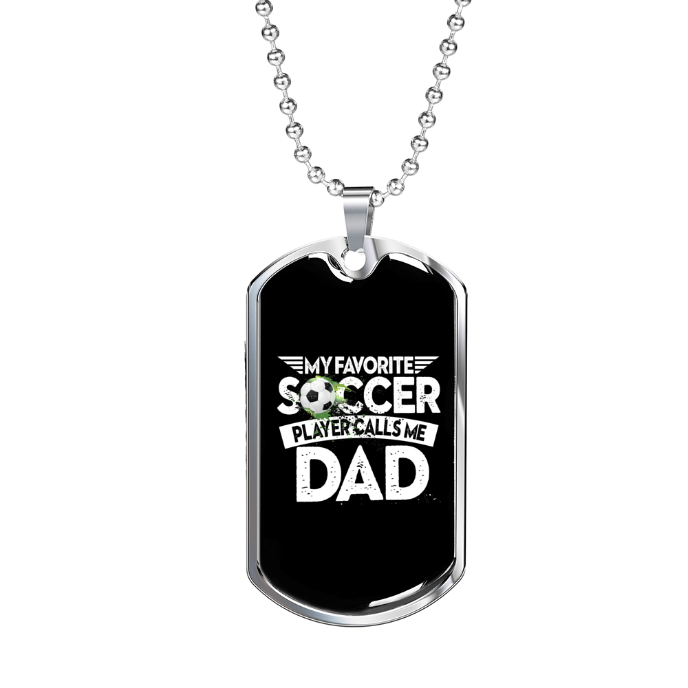 Soccer Dad v2 - Luxury Dog Tag Necklace