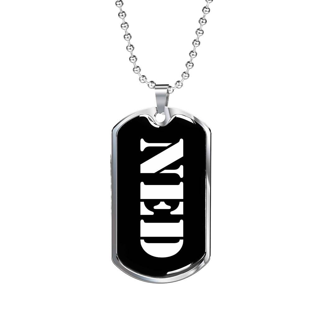 Ned v2 - Luxury Dog Tag Necklace
