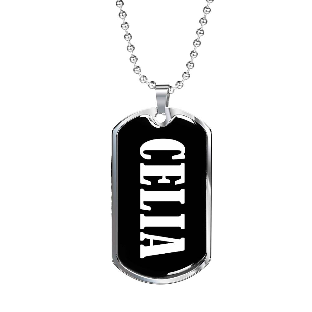 Celia v02 - Luxury Dog Tag Necklace