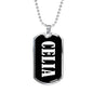 Celia v02 - Luxury Dog Tag Necklace