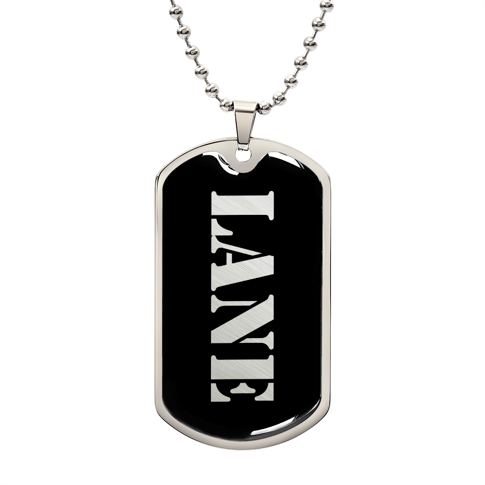 Lane v2 - Luxury Dog Tag Necklace