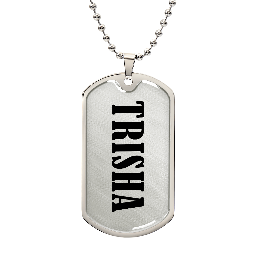 Trisha v01 - Luxury Dog Tag Necklace
