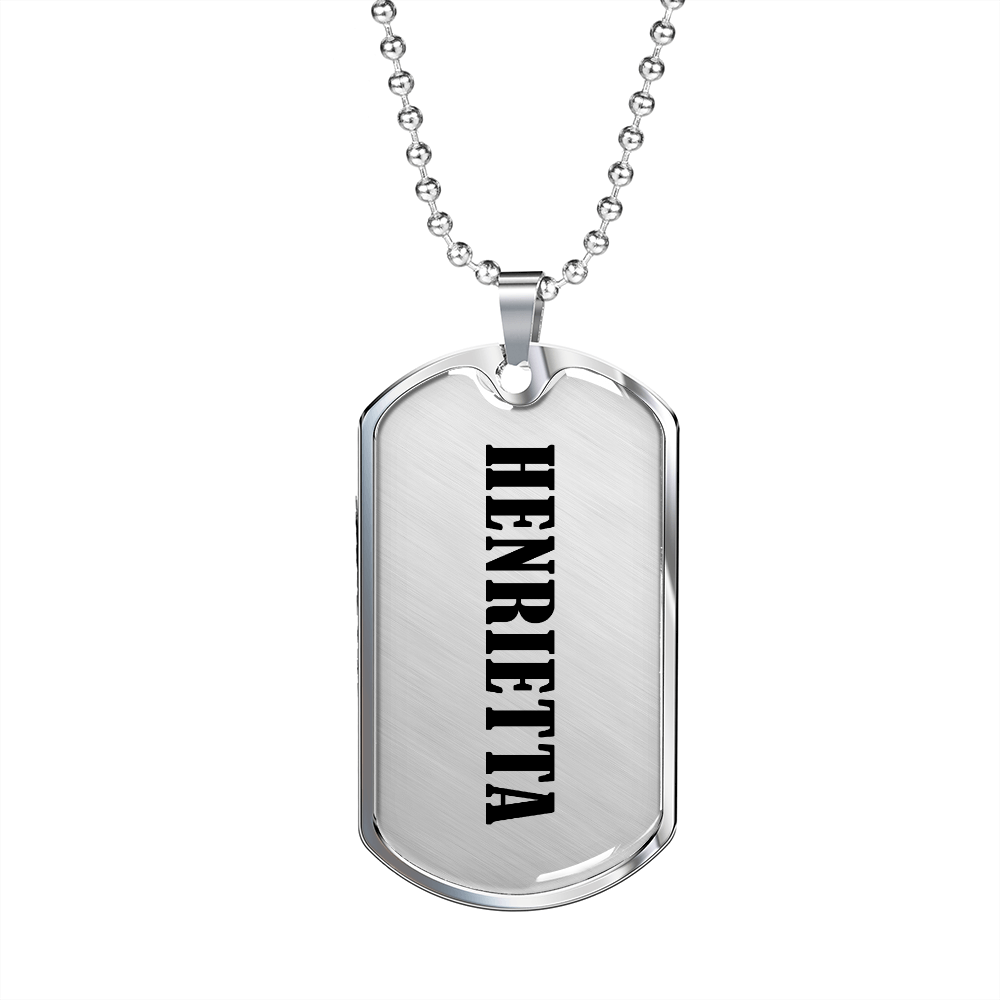 Henrietta v01 - Luxury Dog Tag Necklace