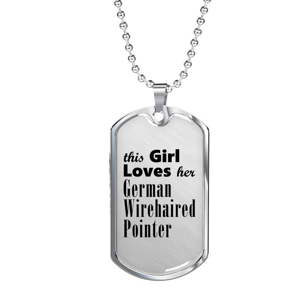 German Wirehaired Pointer - Luxury Dog Tag Necklace