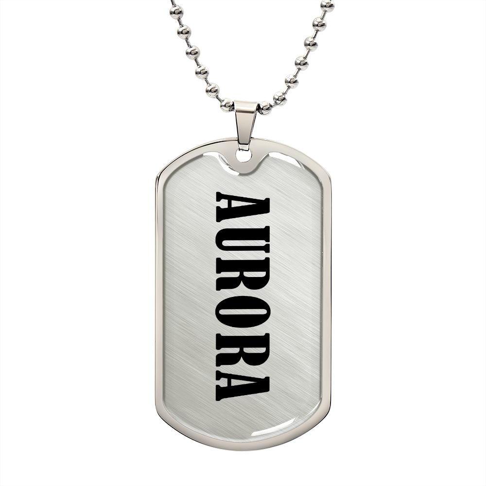 Aurora v01 - Luxury Dog Tag Necklace