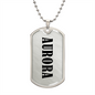 Aurora v01 - Luxury Dog Tag Necklace