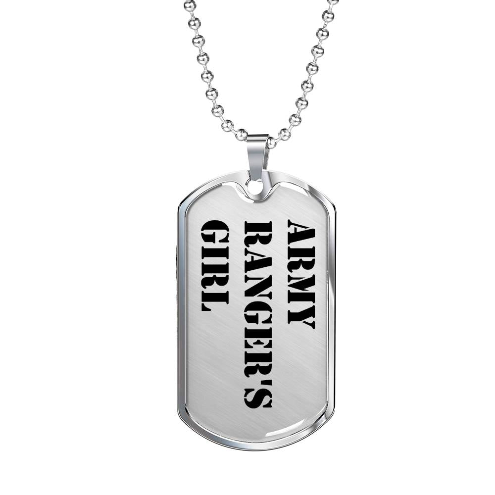 Army Ranger's Girl - Luxury Dog Tag Necklace