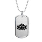 Lotus Flower - Luxury Dog Tag Necklace