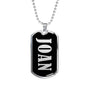 Joan v01s - Luxury Dog Tag Necklace