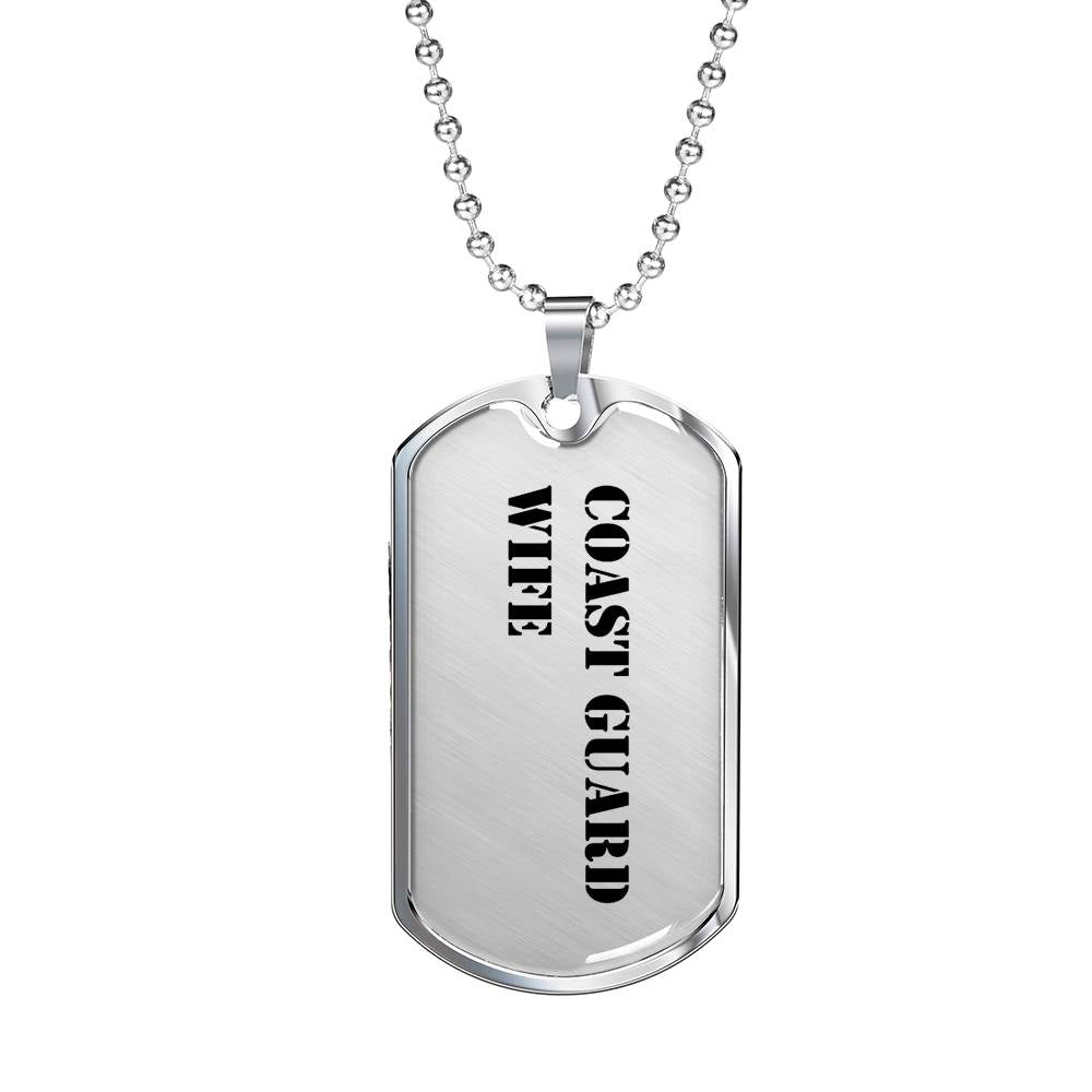 Coast Guard Wife - Luxury Dog Tag Necklace