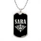 Sara v02a - Luxury Dog Tag Necklace