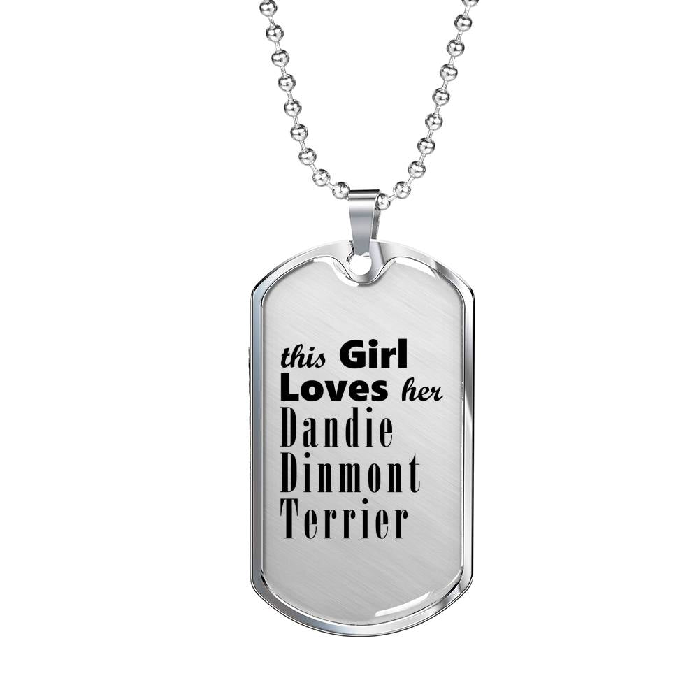 Dandie Dinmont Terrier - Luxury Dog Tag Necklace