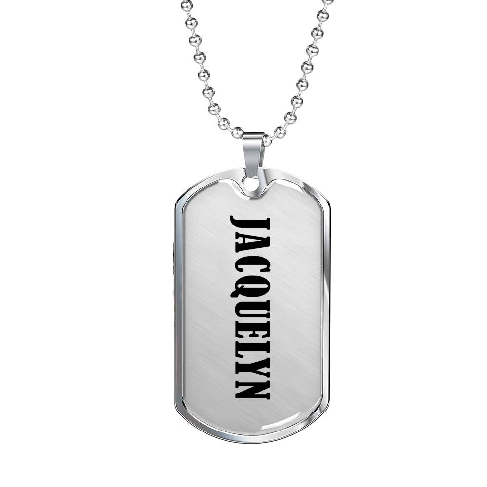 Jacquelyn v01 - Luxury Dog Tag Necklace