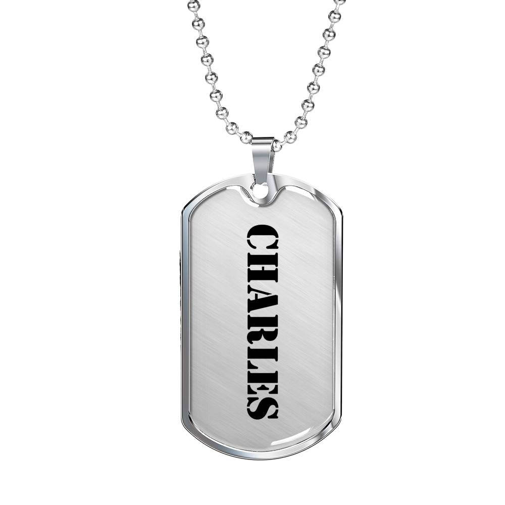 Charles - Luxury Dog Tag Necklace