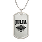 Julia v01a - Luxury Dog Tag Necklace