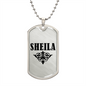 Sheila v01a - Luxury Dog Tag Necklace