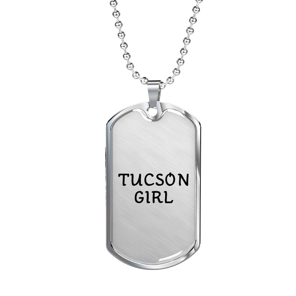 Tucson Girl - Luxury Dog Tag Necklace
