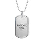Phoenix Girl - Luxury Dog Tag Necklace