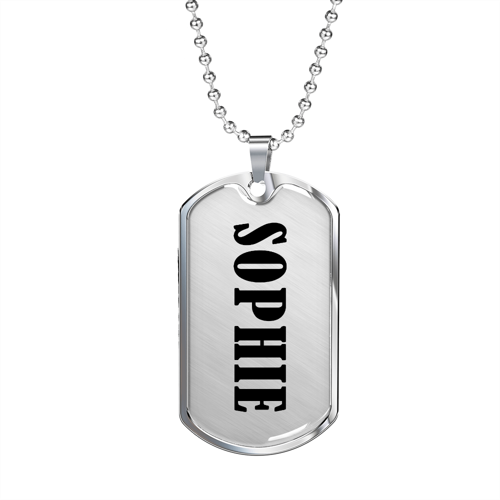 Sophie v01 - Luxury Dog Tag Necklace