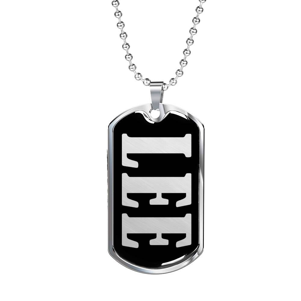 Lee v01s - Luxury Dog Tag Necklace