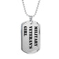 Military Veteran's Girl - Luxury Dog Tag Necklace