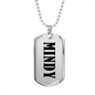 Mindy v01 - Luxury Dog Tag Necklace