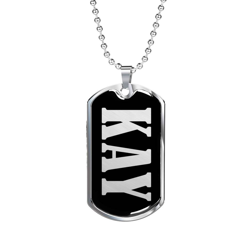 Kay v01s - Luxury Dog Tag Necklace