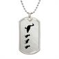 Mama Duck With 3 Ducklings - Luxury Dog Tag Necklace