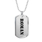 Roman - Luxury Dog Tag Necklace