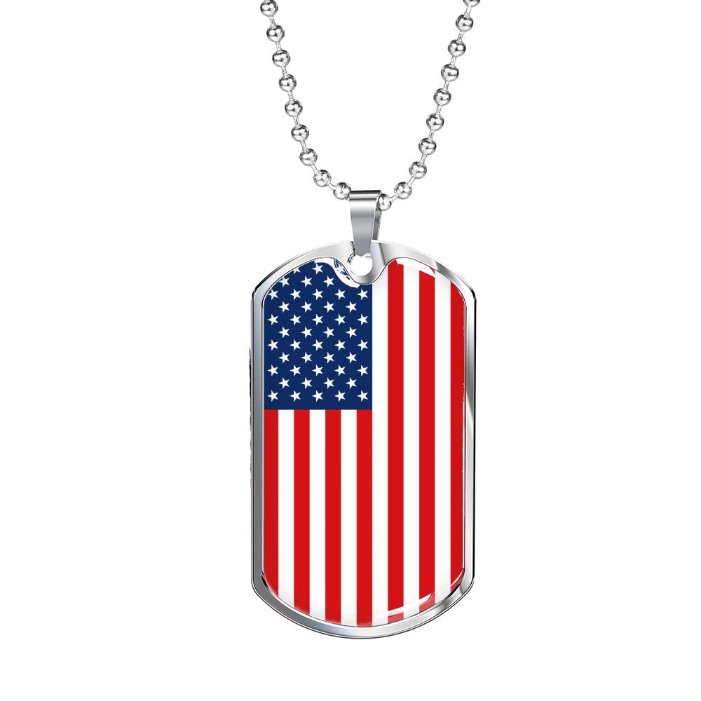 American Flag - Luxury Dog Tag Necklace