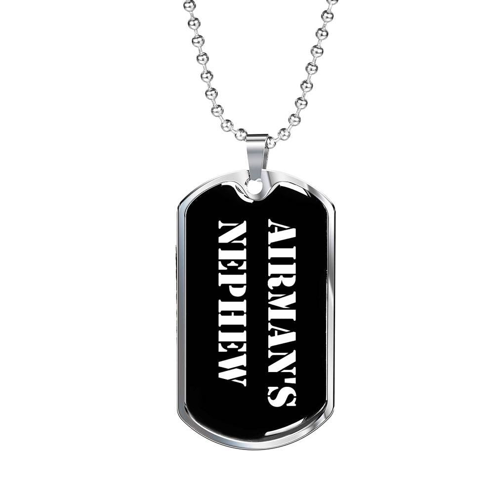 Airman's Nephew v3 - Luxury Dog Tag Necklace