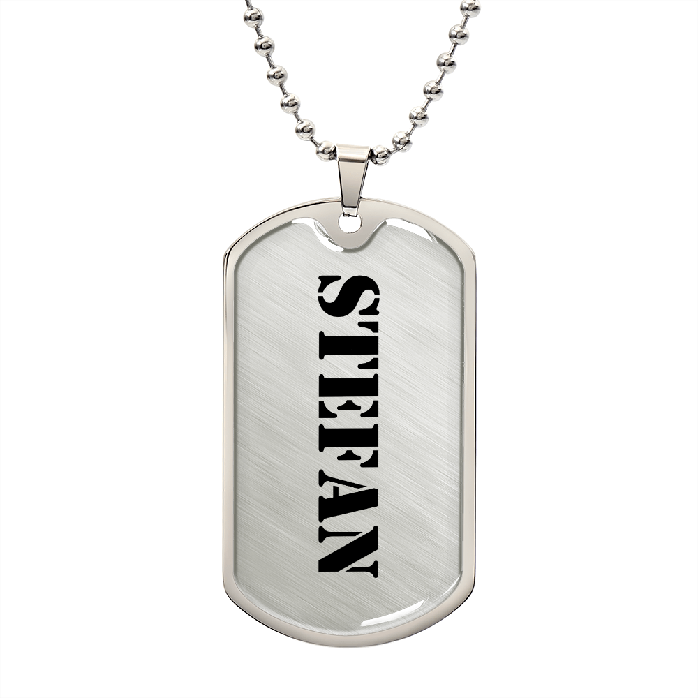 Stefan - Luxury Dog Tag Necklace