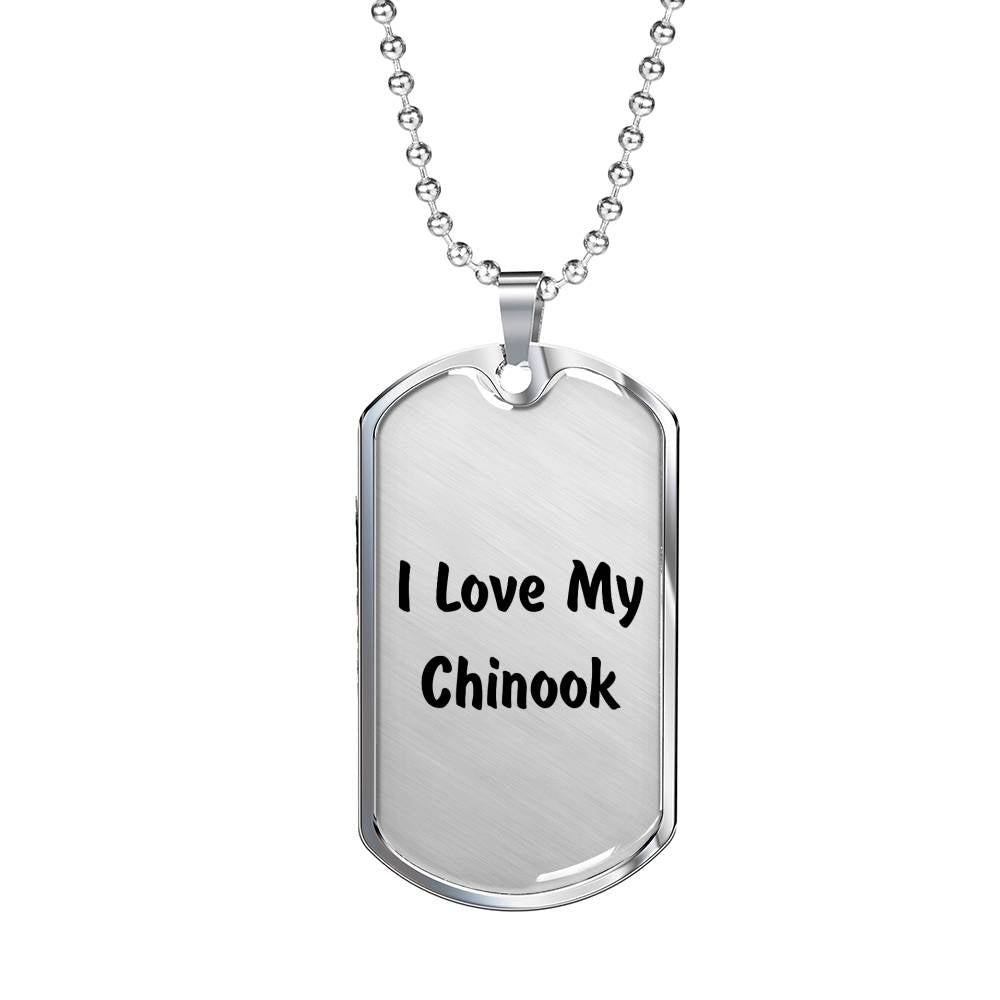Love My Chinook v4 - Luxury Dog Tag Necklace
