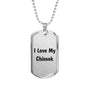 Love My Chinook v4 - Luxury Dog Tag Necklace