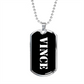 Vince v3 - Luxury Dog Tag Necklace