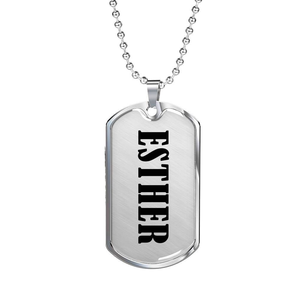 Esther v01 - Luxury Dog Tag Necklace