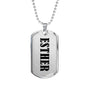 Esther v01 - Luxury Dog Tag Necklace