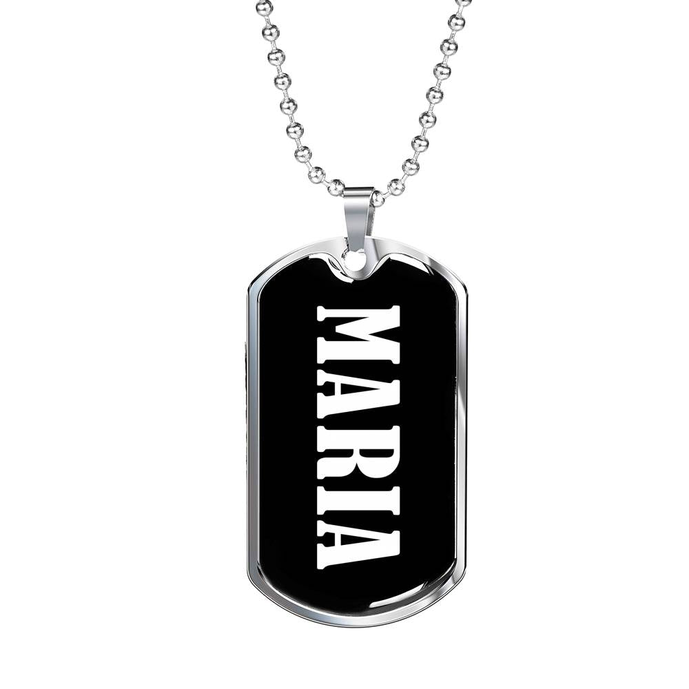 Maria v02 - Luxury Dog Tag Necklace