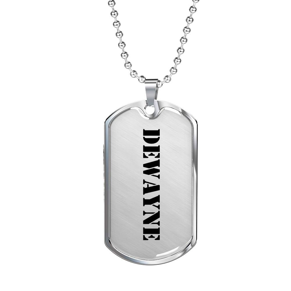 Dewayne - Luxury Dog Tag Necklace