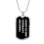 Coast Guard Veteran's Grandma v3 - Luxury Dog Tag Necklace