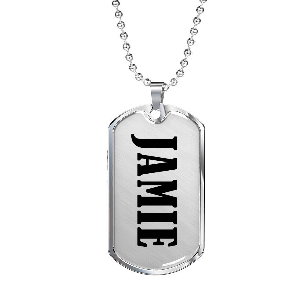 Jamie v01 - Luxury Dog Tag Necklace