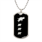 Mama Penguin With 3 Chicks v2 - Luxury Dog Tag Necklace