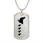 Mama Chicken With 4 Chicks - Luxury Dog Tag Necklace