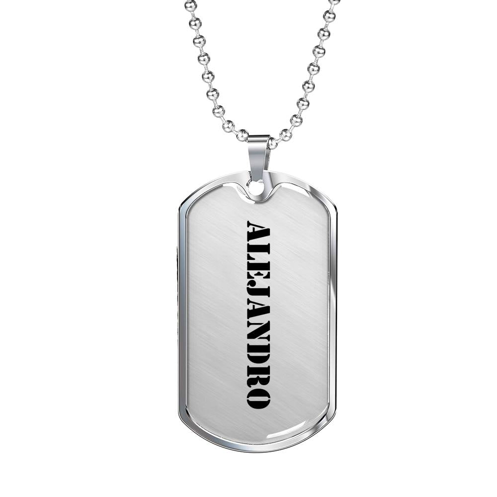 Alejandro - Luxury Dog Tag Necklace