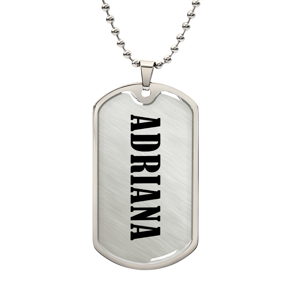 Adriana v01 - Luxury Dog Tag Necklace