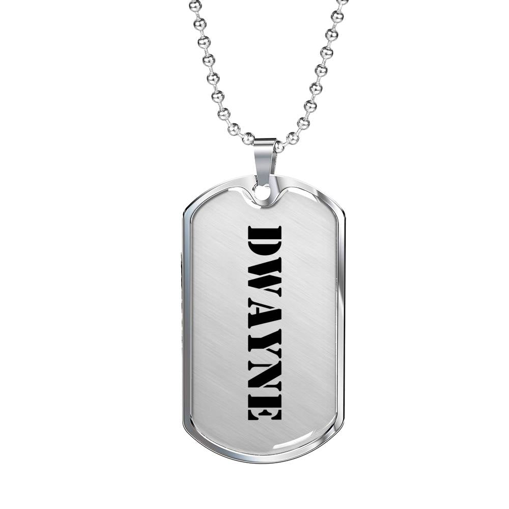 Dwayne - Luxury Dog Tag Necklace