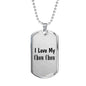 Love My Chow Chow - Luxury Dog Tag Necklace