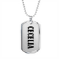 Cecelia v01 - Luxury Dog Tag Necklace