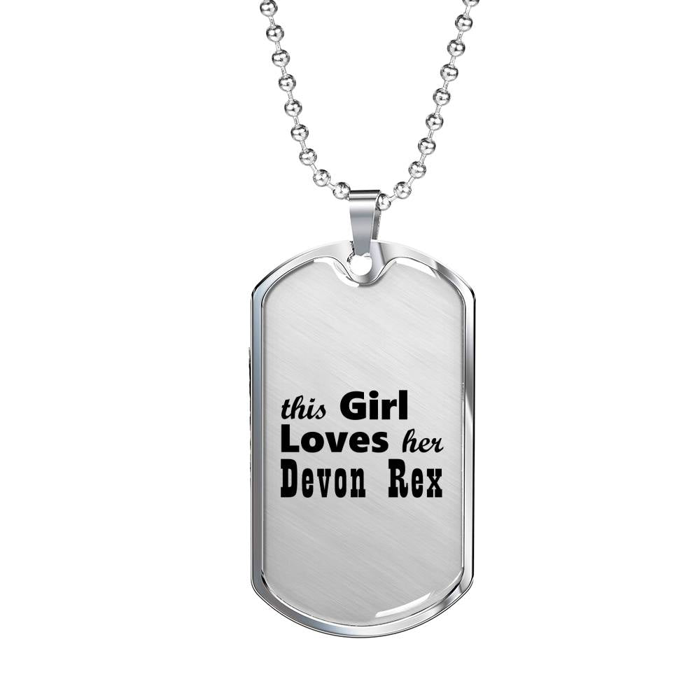 Devon Rex - Luxury Dog Tag Necklace